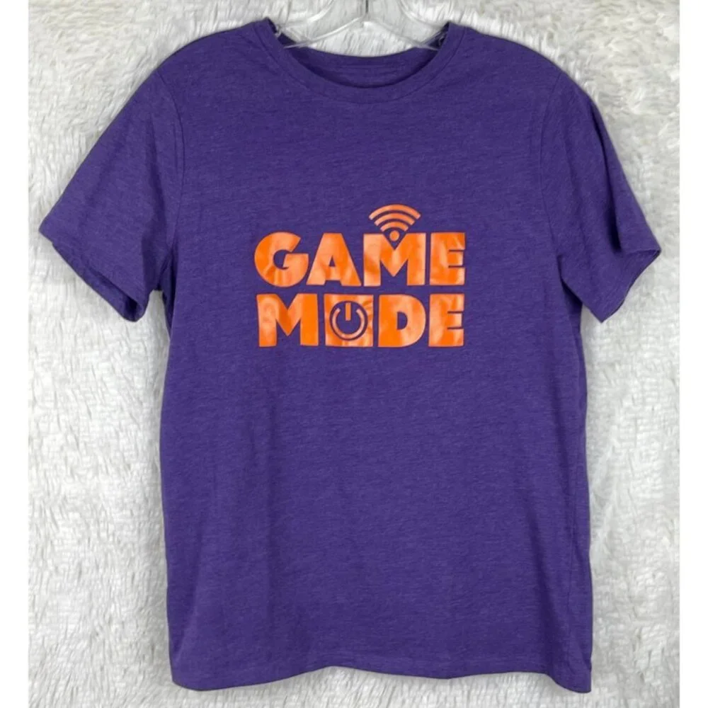 Cat & Jack Boys XL (16) Husky Purple Short Sleeve T-Shirt 